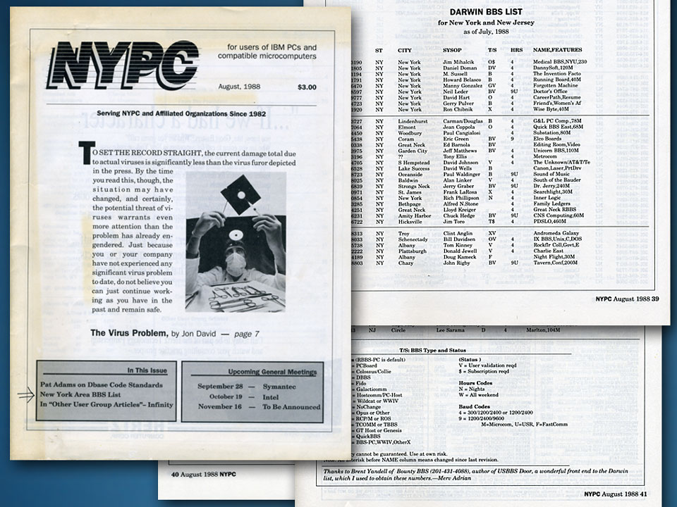 First known instance of USBBS in print